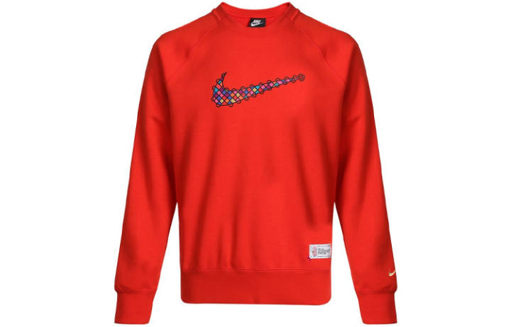 Nike Nike Sweatshirts Men's Red Crew Neck Thickened Regular