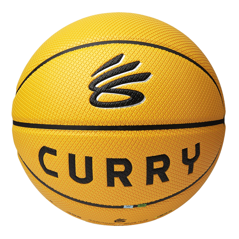Under Armour CURRY 395 Whirlwind Collection Pu Basketball Yellow Collector's Level Size 7 Ball Training Competition