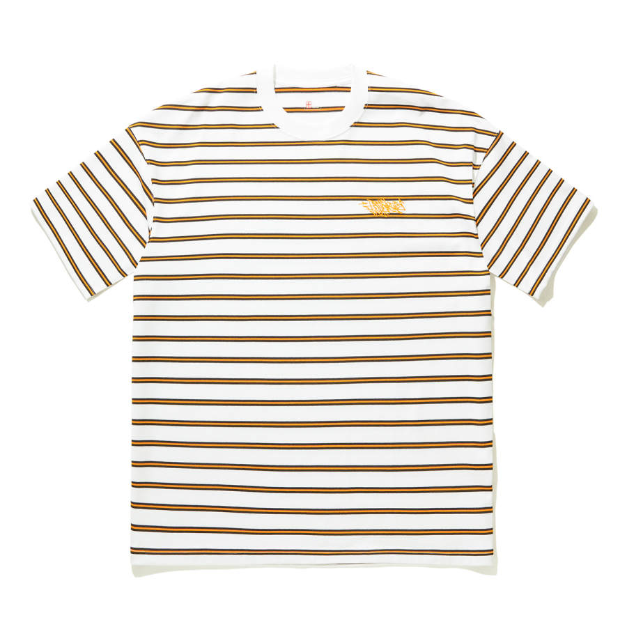 Li-Ning Li Ning T Shirt Men's Standard White Black Stripes Print