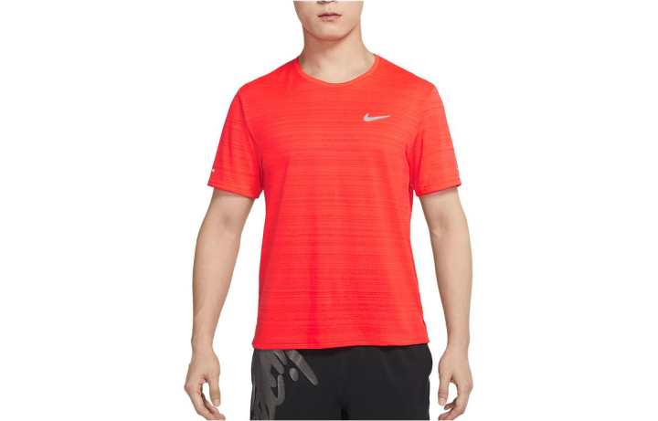 Nike Nike Dri Fit Running T Shirt Men's Orange