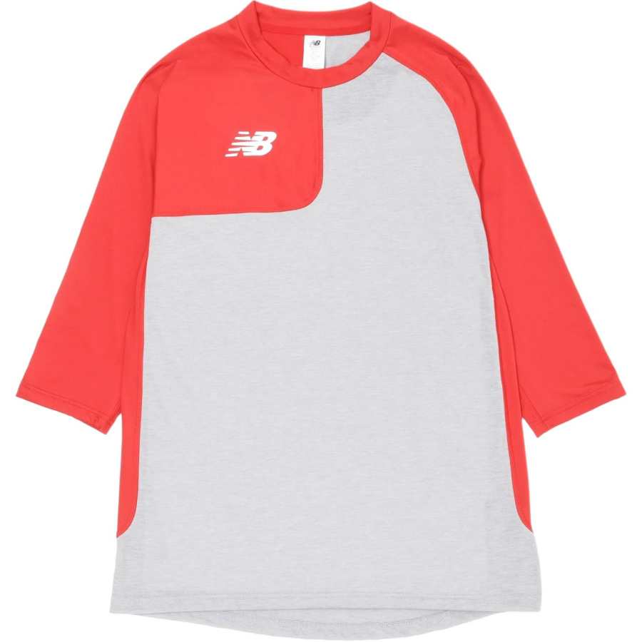 New Balance New Balance T Shirts Men's Red Crew Neck Moderate Straight Fit