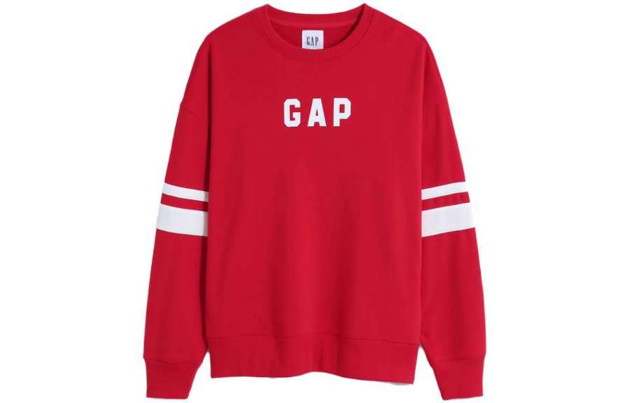 GAP GAP Sweatshirts Men's Red Crew Neck Moderate Regular