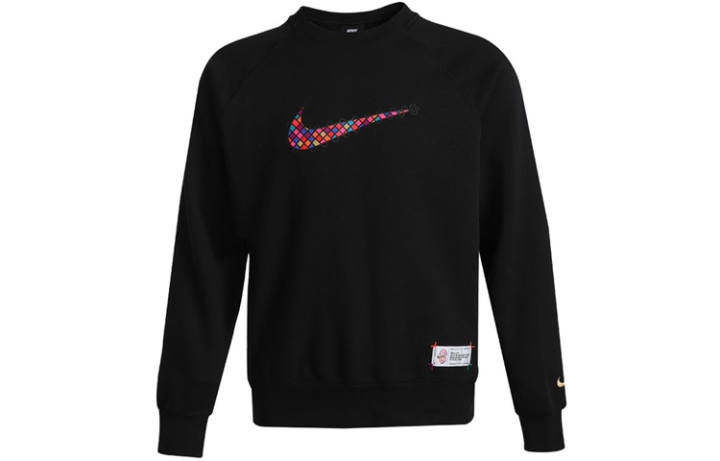 Nike Nike Sweatshirts Men's Black Crew Neck Moderate Regular