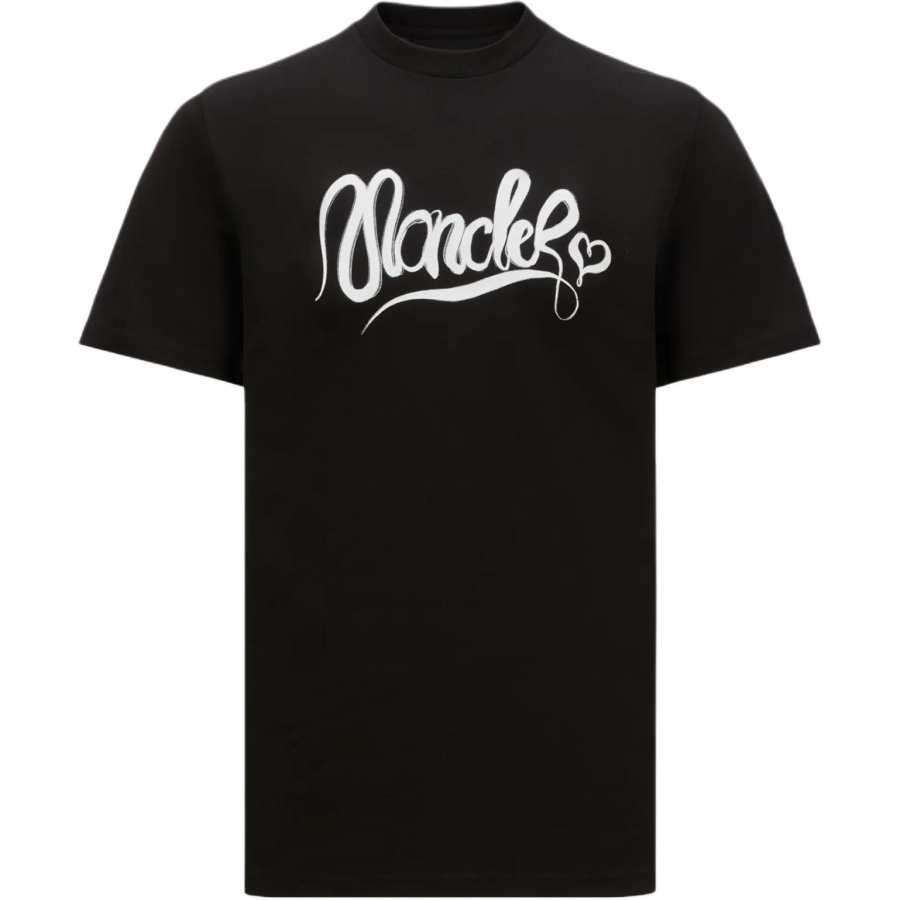 Moncler Calligraphy Logo Cotton T shirt