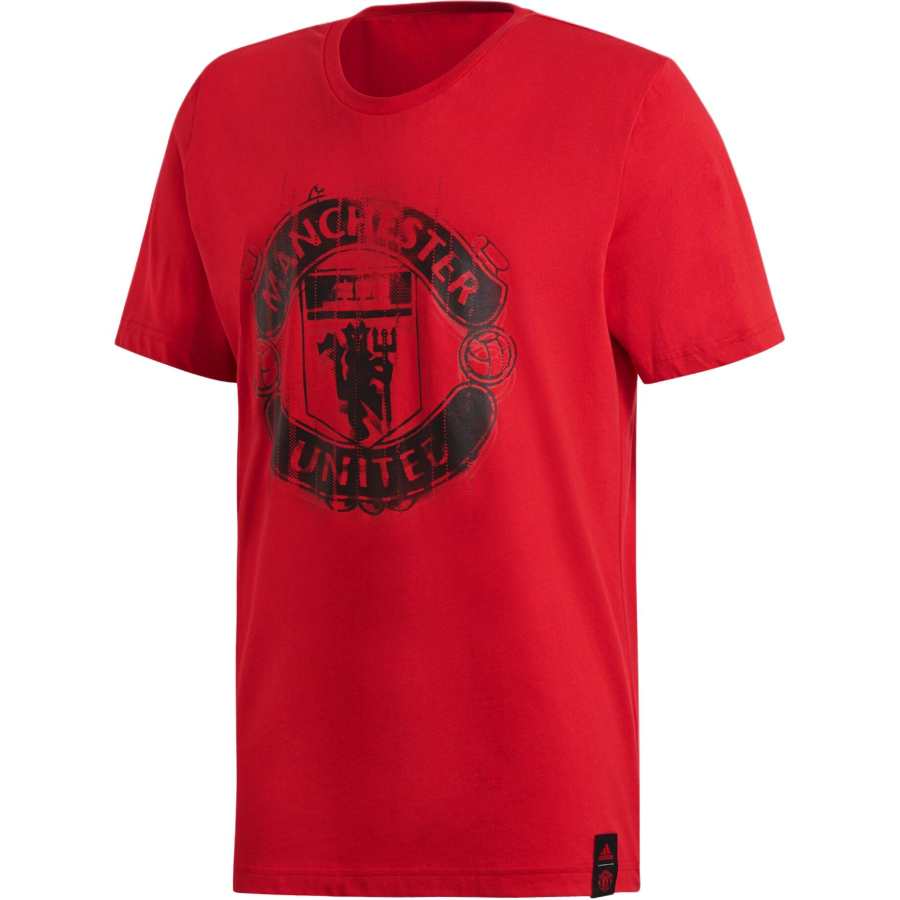 Adidas Adidas Manchester United T Shirt Men's Natural Red
