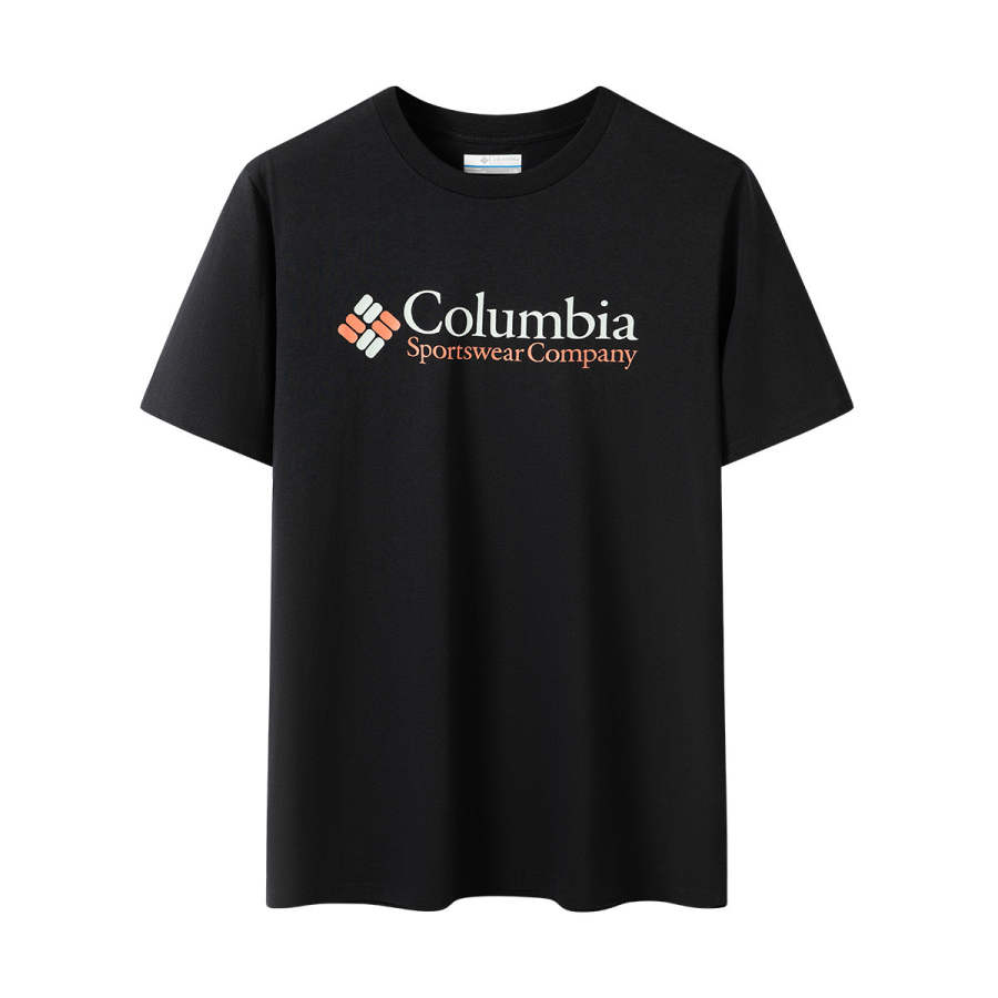 Columbia T Shirts Unisex Black 001 Crew Neck