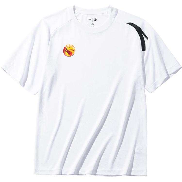 ANTA T Shirts Men's White Crew Neck Thin Straight Fit