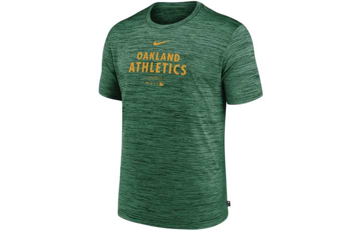Nike Nike Oakland Athletics Authentic Collection Practice Velocity T Shirt Men's Green