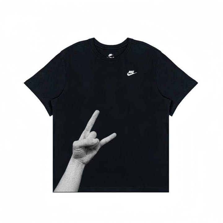 Nike Nike T Shirts Unisex Black Crew Neck Moderate Straight Fit