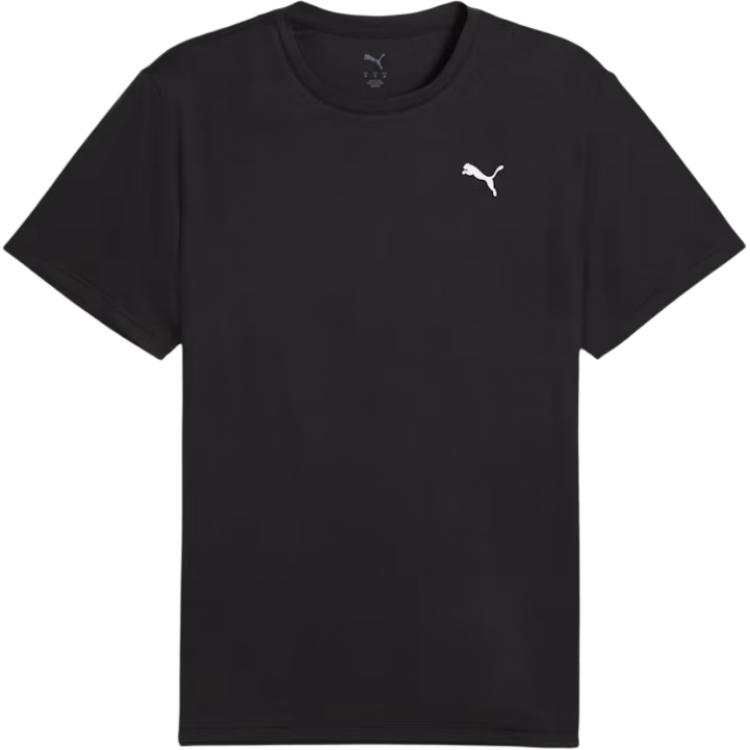 PUMA T Shirts Men's Black Crew Neck Straight Fit