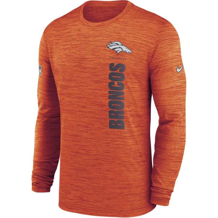 Nike Nike Denver Broncos Sideline Velocity Men's Nike Dri FIT Nfl Long Sleeve T Shirt