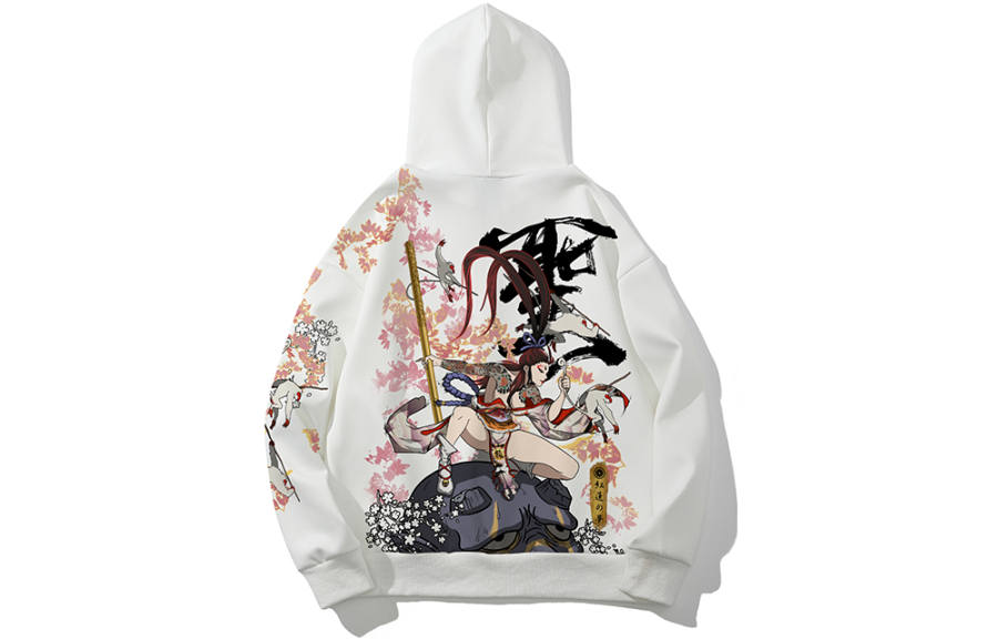 SANSYAS Hooded Loose Fit Sweatshirt Unisex