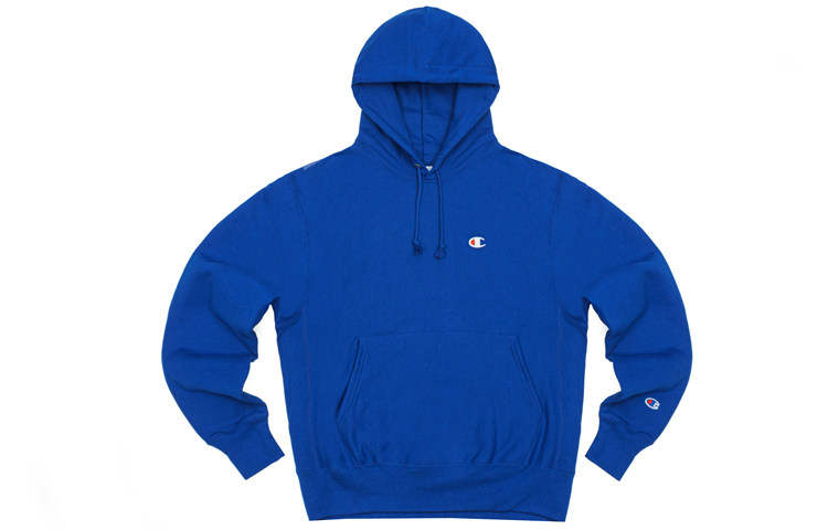 Champion Champion Classic Small C Fleece Lined Pullover Sweatshirt US Version Men's Dark Blue