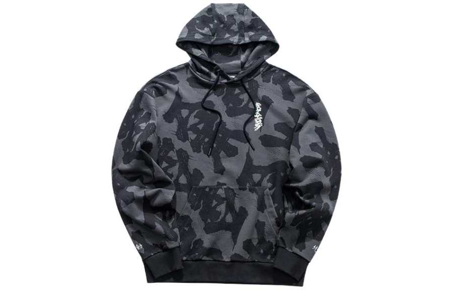 ANTA Life Collection Sweatshirts Men's Black Hooded Moderate Regular