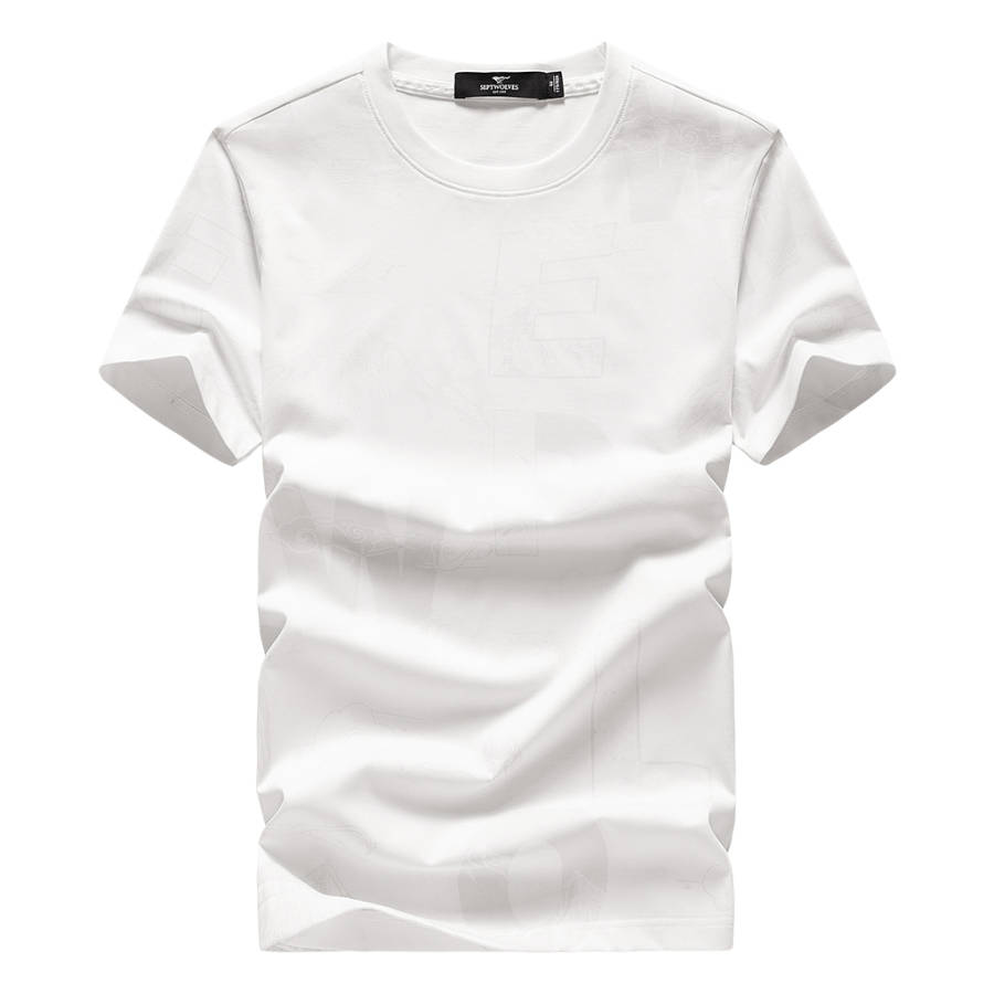 SEPTWOLVES T Shirts Unisex Crew Neck Moderate Straight Fit