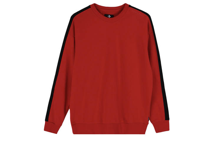 Converse Converse Sweatshirts Men's Red Crew Neck Moderate Regular