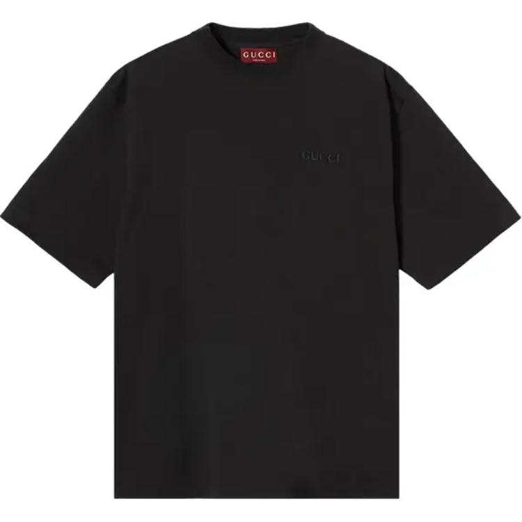 GUCCI Embroidered Jersey T Shirt
