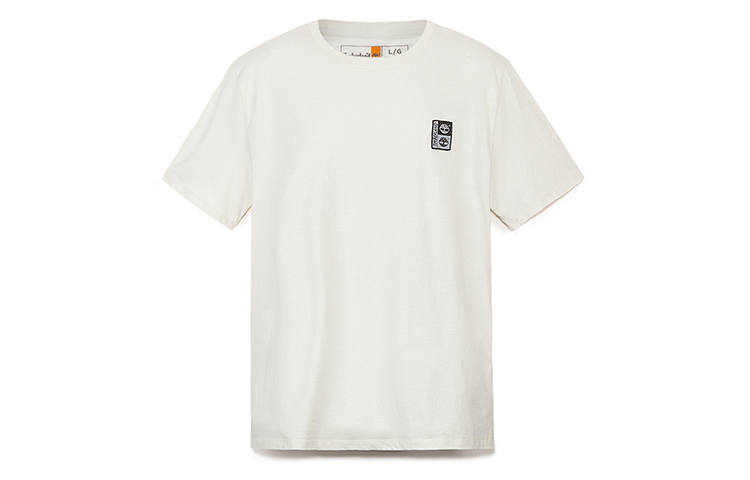 Timberland T Shirts Unisex Vintage White Crew Neck Moderate Straight Fit
