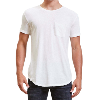 R13 T Shirts Men's White Crew Neck Moderate Straight Fit