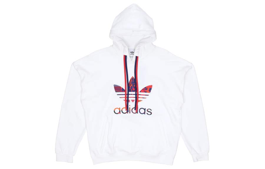 Adidas Originals Sweatshirts Men's White Hooded Moderate Regular