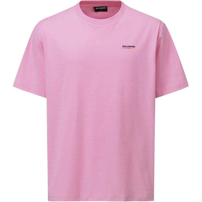 SALOMON UNI T Shirts Unisex Pink Crew Neck