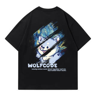WOLF CODE T Shirts Unisex Crew Neck Moderate Straight Fit