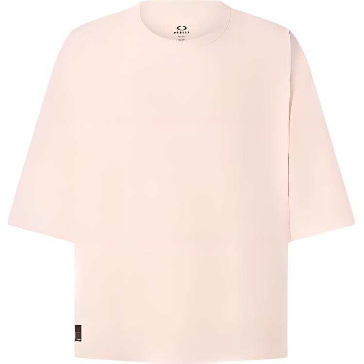 Oakley T Shirts Men's Ecru Crew Neck Moderate Straight Fit