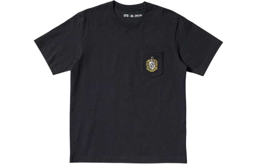 UNIQLO Harry Potter Co Brand T Shirts Unisex Black Crew Neck Moderate Straight Fit