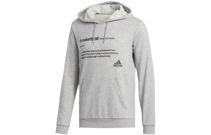 Adidas Adidas Sweatshirts Men's Gray Hooded Moderate Regular