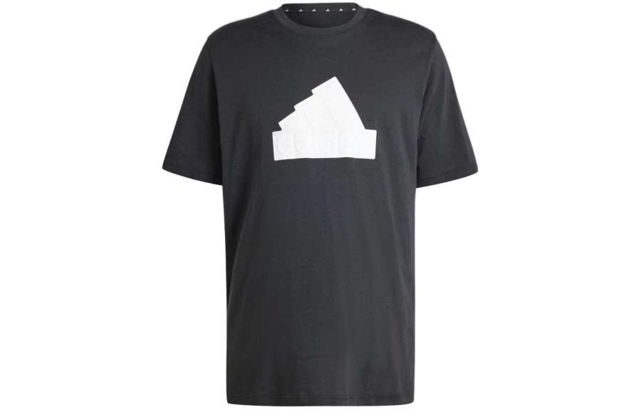 Adidas Adidas T Shirts Men's Black Crew Neck Moderate Straight Fit