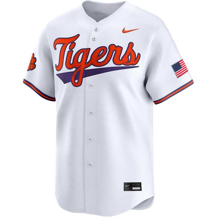 Nike Nike Clemson Tigers Men's Nike College Limited Baseball Jersey