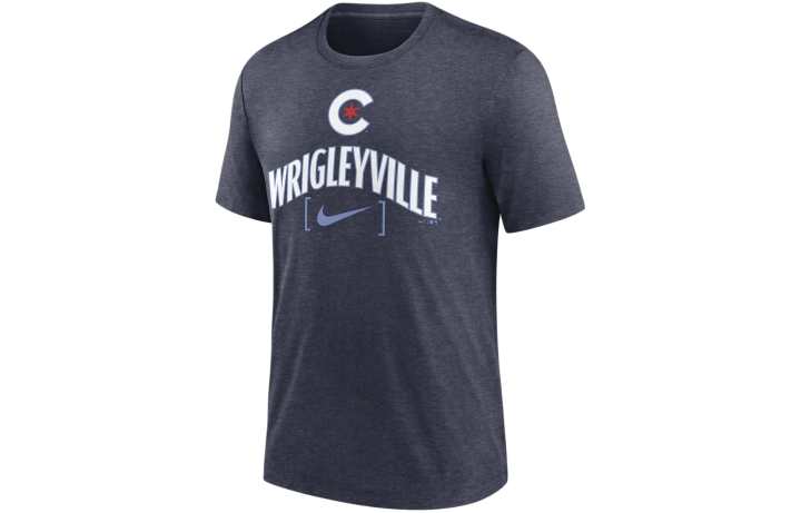 Nike Nike x MLB T Shirt Chicago Cubs Men's Marine Blue