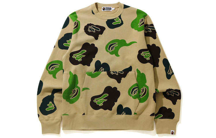 A BATHING APE Bape Def Camo Crewneck