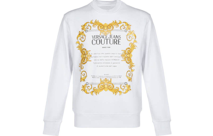 VERSACE JEANS COUTURE Sweatshirt Men's White