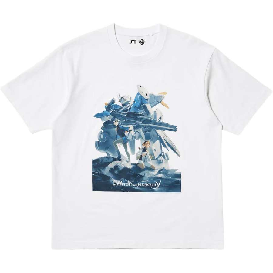 UNIQLO x JIDONGZHANSHIGAODA 45ZHOUNIAN,LIANMINGKUAN SS25 T Shirt Unisex White