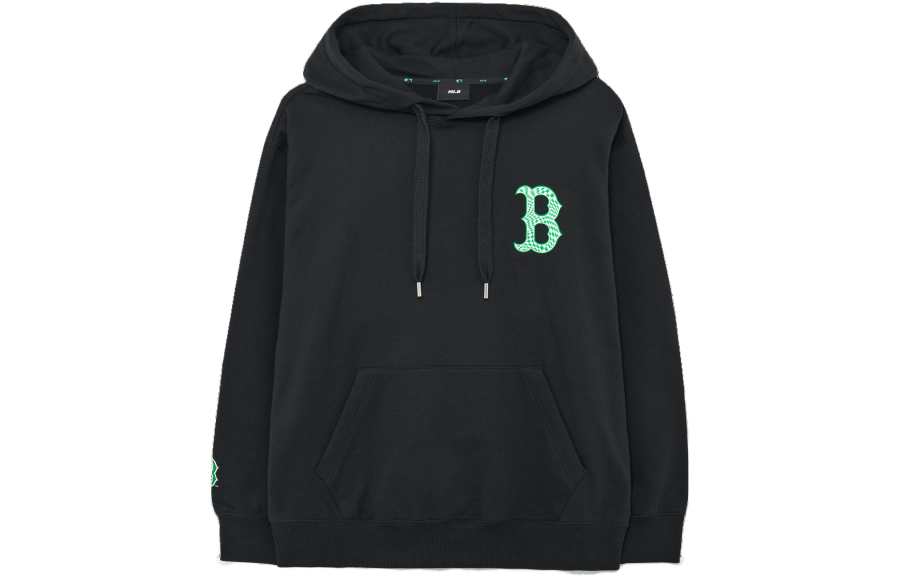 MLB Los Angeles Dodgers Sweatshirts Unisex Black Hooded Moderate Regular
