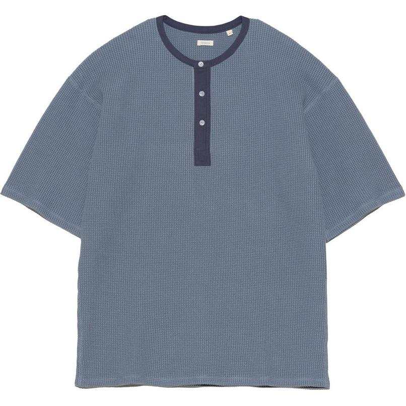 Nanamica SS25 T Shirt Unisex Blue Gray