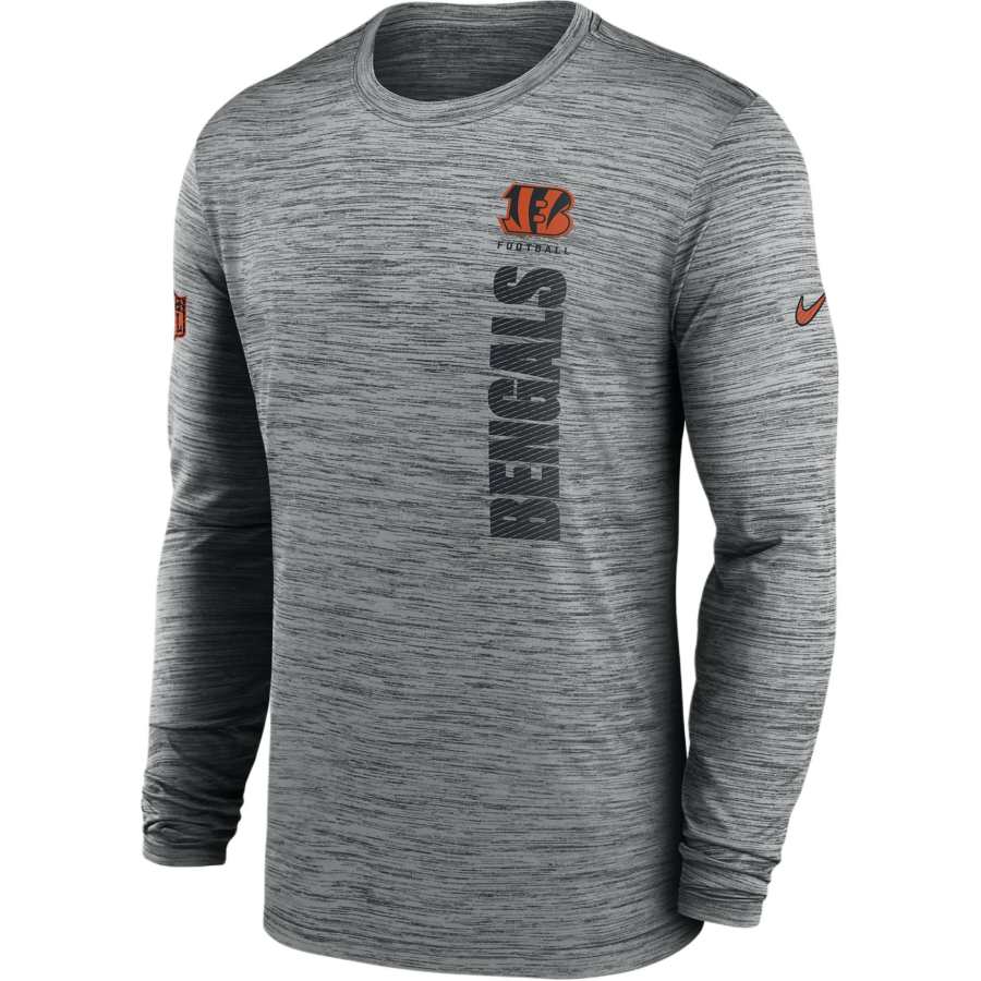 Nike Nike Cincinnati Bengals Sideline Velocity Men's Nike Dri FIT Nfl Long Sleeve T Shirt