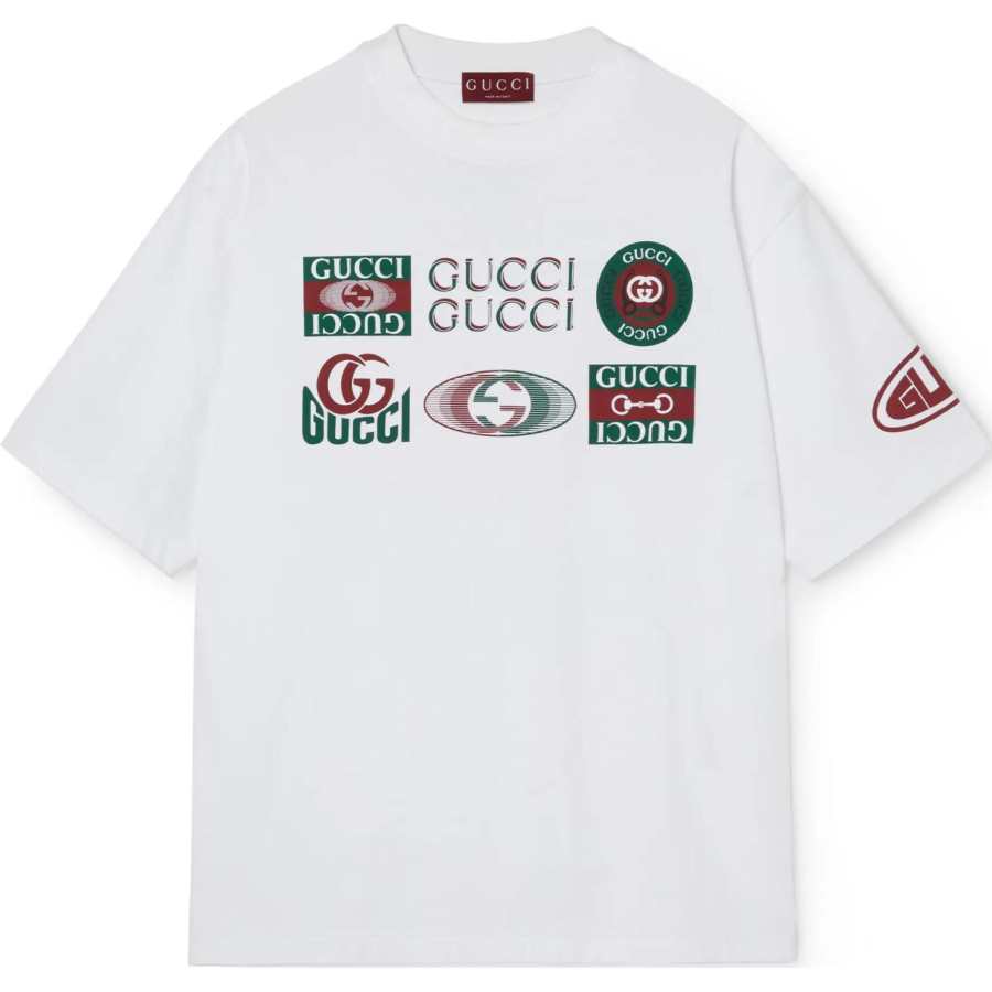 GUCCI Multi Logo T Shirt