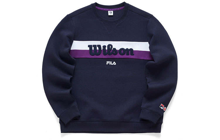 FILA Sweatshirts Men's Legend Blue Crew Neck Moderate Regular