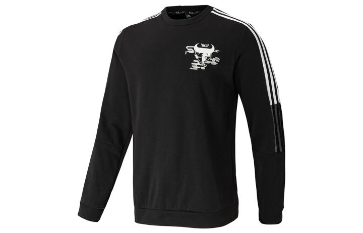 Adidas Adidas CNY Collection Sweatshirts Men's Black Crew Neck Moderate Regular