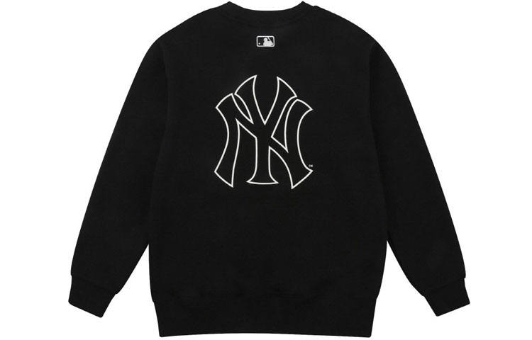 MLB MLB New York Yankees Sweatshirts Unisex Black Crew Neck Moderate Regular