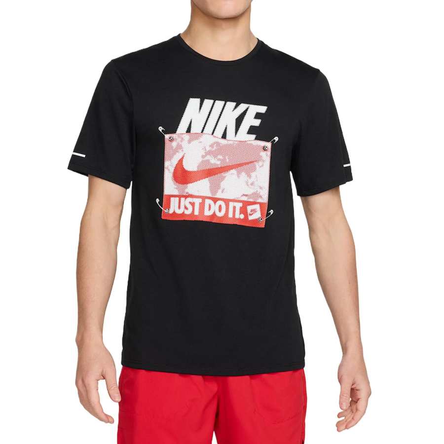 Nike Nike RISE 365 DRI FIT SS25 T Shirt Men's Black/Red