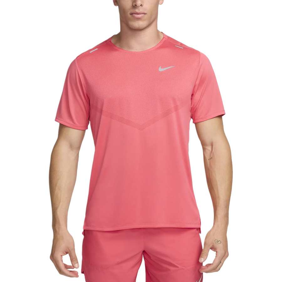 Nike Nike RISE 365 Dri FIT T Shirt Men's Pink Chrysanthemum