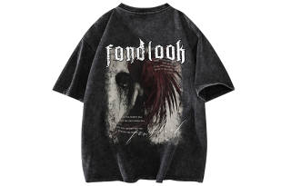 FONDLOOK T Shirts Unisex Crew Neck Moderate Straight Fit
