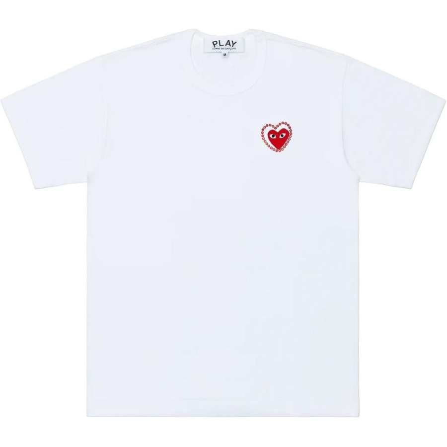 CDG Play COMME DES GARCONS SHIRT Metalstone Heart T-Shirt