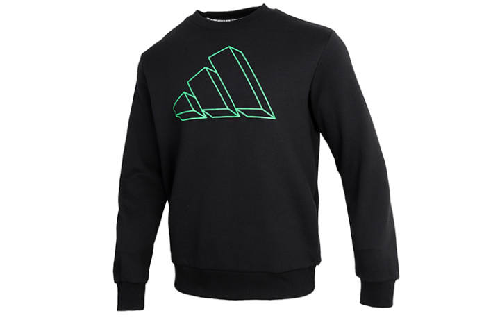 Adidas Adidas Sweatshirts Men's Black Crew Neck Moderate Regular