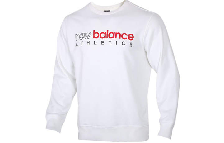New Balance New Balance Essentials Icon Sweatshirts Men's White Crew Neck Moderate Regular