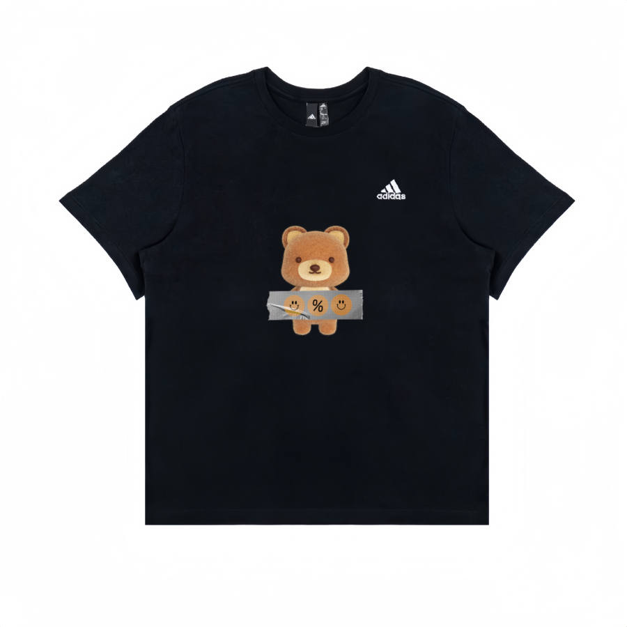 Adidas Adidas T Shirts Unisex Black Crew Neck Moderate Straight Fit