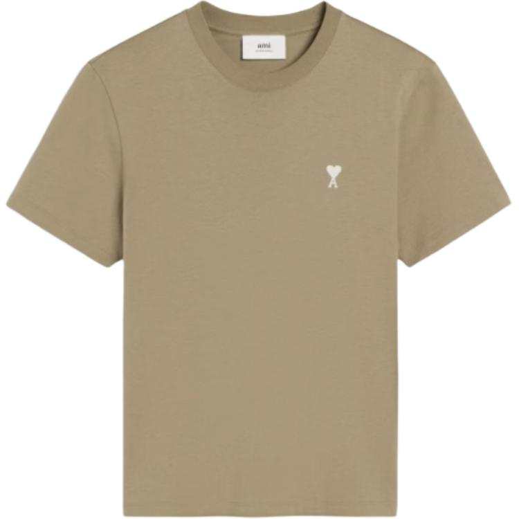 AMIPARIS Ami Paris Logo Embroidered Crewneck T Shirt
